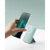 imageANKER Magnetic Battery MagGo 5K Foldable Magnetic Wireless Portable Charger and USBC for iPhone 1515 Plus15 Pro15 Pro Max iPhone 1413 Series Buds GreenBuds Green