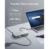 imageAnker 10in1 USB C Docking Station Displaylink Docking Station with Dual HDMI and DisplayPort for Windows Laptops MacBook AirPro 1316 inch and More