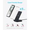 imageAnker 313 Wireless Charger Stand QiCertified for iPhone 171717 Pro17 Pro Max151413 10W FastCharging Galaxy S23 S22 S21No AC AdapterBlack