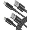imageAnker 6 ft Premium DoubleBraided Nylon Lightning Cable Apple MFi Certified for iPhone Chargers iPhone X88 Plus77 Plus66 Plus5s iPad iPad mini and More BlackBlack