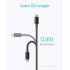 imageAnker 6 ft Premium DoubleBraided Nylon Lightning Cable Apple MFi Certified for iPhone Chargers iPhone X88 Plus77 Plus66 Plus5s iPad iPad mini and More BlackBlack