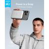 imageAnker 621 Magnetic Portable Charger MagGo 5000mAh Wireless Power Bank with USBC Cable MagsafeCompatible Battery Pack for iPhone 1615141312 SeriesWhite