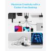 imageAnker Charging Station 100W 9in1 USBC Power Strip with 300J Surge Protection for iPhone 16 and MacBook 5 ft Flat Cable and Plug 4 USBC and 2 USBA Ports 3 AC Outlets for Home OfficeBlack