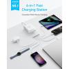 imageAnker Desktop Charger Fast Charging USB C Charger 112W Max 6Port Charging Station for iPhone17 iPad MacBook Samsung and More Cable Not IncludedWhite