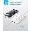 imageAnker Flat Plug Power Strip300J with 20W USBC 10in1 Ultra Thin Power Strip with 6 AC 2 USBA and C Each 5 ft Extension Cord for Desk Charging StationHomeOfficeCollegeDorm Essentials WhiteWhite