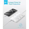 imageAnker Flat Plug Power Strip300J with 20W USBC 10in1 Ultra Thin Power Strip with 6 AC 2 USBA and C Each 5 ft Extension Cord for Desk Charging StationHomeOfficeCollegeDorm Essentials WhiteWhite