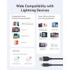 imageAnker Flow USB A to Lightning Cable Durable Charging Cord for iPhone 1413 AirPods and More Cord Organizer Included 3FT USB 203ft