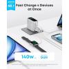 imageAnker Laptop Charger 140W MAX USB C Charger 4Port MultiDevice Fast Charging Advanced GaN Power Adapter Intuitive Touch Controls for MacBook iPhone 1716 Series Samsung Galaxy Pixel and MoreSilver