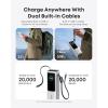 imageAnker Laptop Power Bank 25000mAh Portable Charger with Triple 100W USBC Ports Builtin and Retractable Cables for iPhone 1615 Series MacBook Samsung and More FlightApprovedSilver