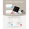 imageAnker MagGo 3 in 1 iPhone 17 Charging Station MagSafeCompatible Wireless Charger Stand Qi2 Certified 15W Foldable Charger for iPhone 171615141312 AirPods Apple Watch UltraAdapter IncludedWhite