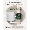 imageAnker MagGo 3 in 1 iPhone 17 Charging Station MagSafeCompatible Wireless Charger Stand Qi2 Certified 15W Foldable Charger for iPhone 171615141312 AirPods Apple Watch UltraAdapter IncludedWhite