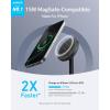 imageAnker MagGo iPhone 17 MagSafe Charger Compatible Stand 15W Fast Magnetic Wireless Charging Station Qi2 Certified 360 Wireless Charger Magnetic Stand for iPhone 1716151413 Series No AdapterBlack