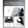 imageAnker MagSafe Charger Stand 737 MagGo Charger 3in1 Charging Stand with MFiCertified 15W Max Fast Charging iPhone 15141312 Series Apple Watch S876 AirPods 30W USBC Adapter Included