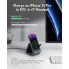 imageAnker MagSafe Charger Stand 737 MagGo Charger 3in1 Charging Stand with MFiCertified 15W Max Fast Charging iPhone 15141312 Series Apple Watch S876 AirPods 30W USBC Adapter Included