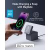 imageAnker MagSafe Charger Stand iPhone 16 Wireless Charger 3in1 Cube with MagSafe 15W Foldable Fast Charging Stand For iPhone 16151413 Apple Watch 18Ultra AirPods 30W USBC Charger Included