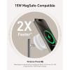 imageAnker MagSafe Charger Stand iPhone 17 Wireless Charging Station MagGo 3 in 1 Charging Station Qi2 Certified 15W Wireless Charger Desk Accessory for iPhone 171615141312 Apple Watch AirPodsWhite