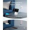 imageAnker MagSafe Compatible 2in1 Charging Stand iPhone 16 Wireless Charger Qi2 Certified 15W UltraFastAdjustable and Super Strongfor iPhone 1615141312 SeriesAirPods White No AdapterWhite