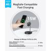 imageAnker MagSafe Compatible MagGo Charger Stand iPhone 17 Wireless Charger 2in1 Charging Station Qi2 Certified 15W Fast Charging for iPhone 171615141312 AirPods Pro Black No AdapterBlack