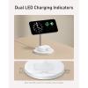 imageAnker MagSafe Compatible MagGo Charger Stand iPhone 17 Wireless Charger 2in1 Charging Station Qi2 Certified 15W Fast Charging for iPhone 171615141312 AirPods Pro Black No AdapterWhite