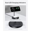 imageAnker MagSafe Compatible MagGo Charger Stand iPhone 17 Wireless Charger 2in1 Charging Station Qi2 Certified 15W Fast Charging for iPhone 171615141312 AirPods Pro Black No AdapterBlack
