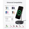 imageAnker MagSafe Compatible MagGo Charger Stand iPhone 17 Wireless Charger 2in1 Charging Station Qi2 Certified 15W Fast Charging for iPhone 171615141312 AirPods Pro Black No AdapterBlack