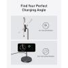 imageAnker MagSafe Compatible MagGo Charger Stand iPhone 17 Wireless Charger 2in1 Charging Station Qi2 Certified 15W Fast Charging for iPhone 171615141312 AirPods Pro Black No AdapterBlack