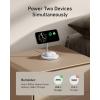 imageAnker MagSafe Compatible MagGo Charger Stand iPhone 17 Wireless Charger 2in1 Charging Station Qi2 Certified 15W Fast Charging for iPhone 171615141312 AirPods Pro Black No AdapterWhite