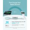 imageAnker MagSafe Compatible MagGo UFO 3in1 Charger iPhone 17 Wireless Charging Station 15W Qi2 Certified Foldable Travel Charging Pad for iPhone 17161514 AirPods Apple Watch Not a Power BankTeal Oasis