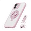 imageAnker Magnetic Ring Stand for iPhone 16 Pro Max Case Silicone Finger Ring Grip Stand Holder Military Grade Drop Tested Compatible with MagSafe Built in Kickstand Soft Edge AntiFingerprint PinkPink