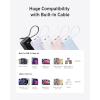 imageAnker Nano 3in1 Power Bank Foldable AC Plug 10000mAh 30W TwoWay Fast Charging Builtin Lightning Cable Not for iPhone 1615 Series Compatible with iPhone 14 Series AirPods and MoreType C CableBlack