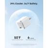 imageAnker Nano 45W Type C Charger Fast Charging Compact and Foldable Plug USB C Charger Block for iPhone 1716 Series MacBook Pixel 9 iPad Samsung Galaxy S25 Ultra  S24 Series 6 ft Cable IncludedWhite