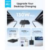 imageAnker Nano Charging Station 130W Fast Charging 6Port Slim USB C Charger with 4 USB C 2 USB A Ports Compact for iPhone 17 iPad MacBook Pixel Galaxy Home Office and Travel NonBatteryBlack