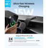 imageAnker Nano Magnetic Wireless Car Charger 360 Adjustable Mount Car Charger with Detachable Pad 15W Qi2 Certified with Alloy Bracket Fast Charging for iPhone 1716151413 Series Adapter Included