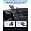 imageAnker Nano Magnetic Wireless Car Charger 360 Adjustable Mount Car Charger with Detachable Pad 15W Qi2 Certified with Alloy Bracket Fast Charging for iPhone 1716151413 Series Adapter Included
