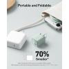 imageAnker Nano USB C Charger Block 30W PIQ 30 Foldable iPhone Charger Fast Charging for iPhone 1716 Series Galaxy iPad Compatible with MagSafeAurora White