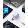 imageAnker Nano USB C Charger Block 30W PIQ 30 Foldable iPhone Charger Fast Charging for iPhone 1716 Series Galaxy iPad Compatible with MagSafeLilac Purple