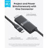 imageAnker Nano USB C to HDMI Cable Adapter with 140W PD Fast Charging Port4K60HzSustainable with Advanced ShieldingThunderbolt 543 Compatiblefor MacBookiPhoneHD TV3FTBlack3FT