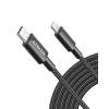 imageAnker New Nylon USB C to Lightning Cable Apple MFi Certified for iPhone 14 Series and More 6FT BlackBlack
