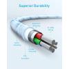imageAnker New Nylon USB C to Lightning Cable Apple MFi Certified for iPhone 14 Series and More 6FT BlackBlue