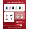 imageAnker New Nylon USB C to Lightning Cable Apple MFi Certified for iPhone 14 Series and More 6FT BlackRed