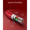 imageAnker New Nylon USB C to Lightning Cable Apple MFi Certified for iPhone 14 Series and More 6FT BlackRed