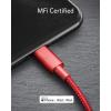 imageAnker New Nylon USB C to Lightning Cable Apple MFi Certified for iPhone 14 Series and More 6FT BlackRed