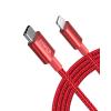 imageAnker New Nylon USB C to Lightning Cable Apple MFi Certified for iPhone 14 Series and More 6FT BlackRed