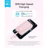 imageAnker Portable Charger 10000mAh 30W Power Bank USBC in and Out Fast Charging Battery Pack Travel Essential Phone Power Bank for iPhone 1615 iPad MacBook Galaxy Google and MorePink