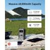 imageAnker Power Bank Power Station 60000mAhPortable Outdoor Generator 87W with Smart Digital Display Retractable Auto Lighting and SOS Mode Home BackupPowerCore Reserve 192Wh for Travel CampingGray