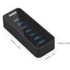 imageAnker Powered USB Hub for Laptop 7 Ports USB 30 Data Hub with 36W Power Adapter and BC 12 Charging Port for iPhone 76s Plus iPad Air 2 Galaxy S Series Note Series Mac PC USBFlash Drives7 Ports