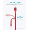 imageAnker Powerline II Lightning Cable 10 ft MFi Certified Charger Cable Extra Long iPhone Charging Cord Compatible with iPhone SE  11 Pro MaxXs MaxXRX  87  6S iPad and MoreRed