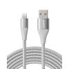 imageAnker Powerline II Lightning Cable 10 ft MFi Certified Charger Cable Extra Long iPhone Charging Cord Compatible with iPhone SE  11 Pro MaxXs MaxXRX  87  6S iPad and MoreSilver