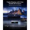 imageAnker Prime Docking Station DL7400 14Port Triple Display with DisplayLink 140W Max USBC Port Smart Display and BuiltIn Cooling Fan Up to 8K For macOS and Windows DisplayLink Driver Required