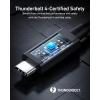 imageAnker Thunderbolt 4 Certified USB C to USB C Cable 8K4K Display40Gbps Compatible with USB4 Thunderbolt 43 for MacBook iPhone 16240W 23FT23FT